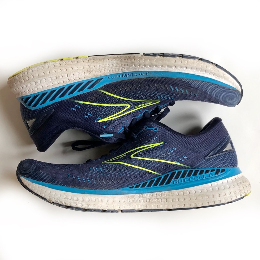 Brooks Glycerin 19 Blue and Yellow Running Shoes Men’s Size 11.5